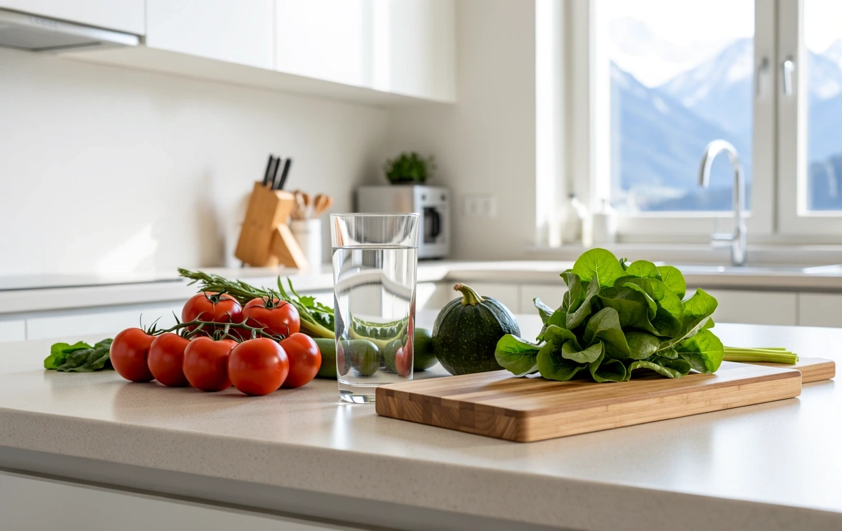Frische Zutaten für gesunde Ernährung